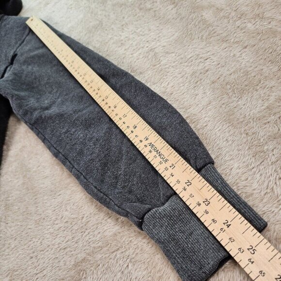 G-Star Raw Hoodie Big Logo Spellout Gray Full Zip Long Sleeve Sweatshirt Men's M - Picture 6 of 10